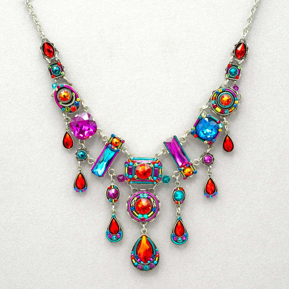 Firefly Contessa Large Elaborate Necklace - Multicolor