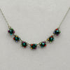 Firefly Emerald 7 Squares Necklace
