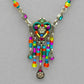 Firefly Hearts and Flowers Waterfall Necklace- Multicolor