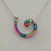 Firefly Spiral Pendant Necklace