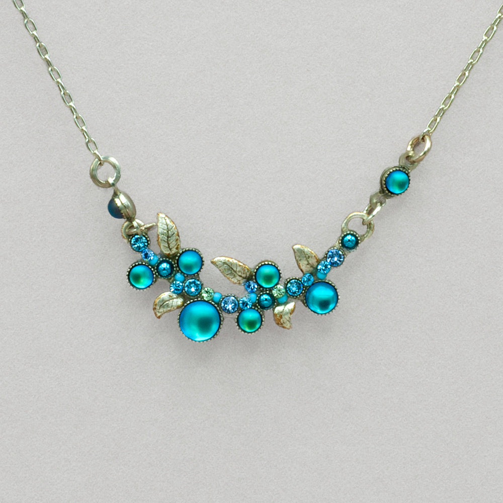 Firefly Moonlight Scallop Necklace - Light Blue