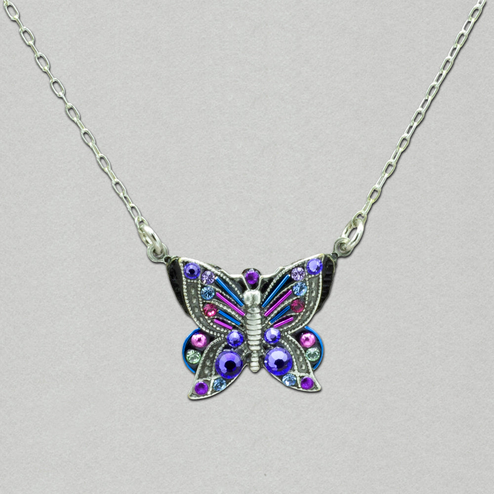Firefly Filigree Butterfly Pendant - Tanzanite