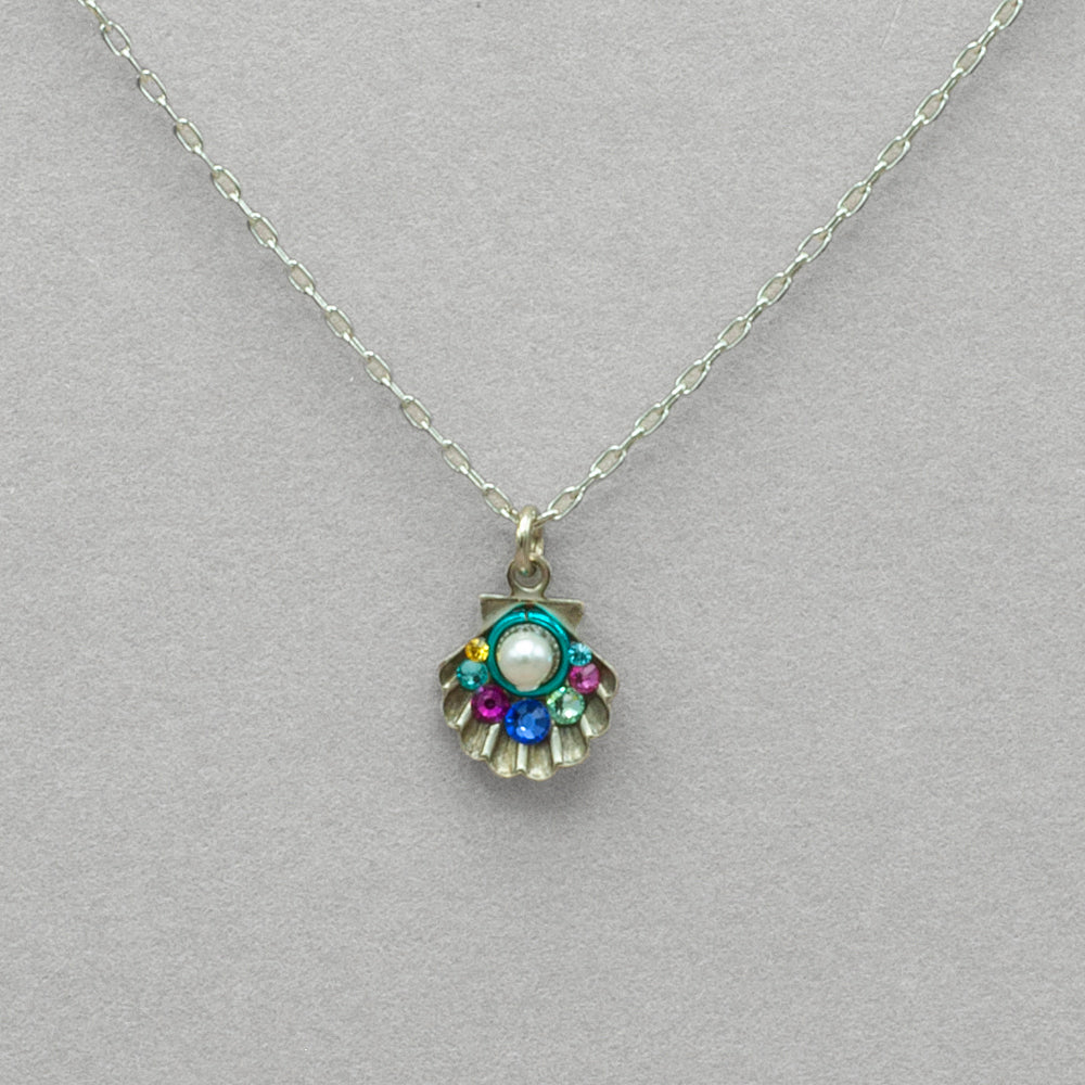 Firefly Beach Pearl Shell Pendant Necklace - Soft