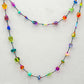 Firefly Silk Thread Long Necklace - Multicolor