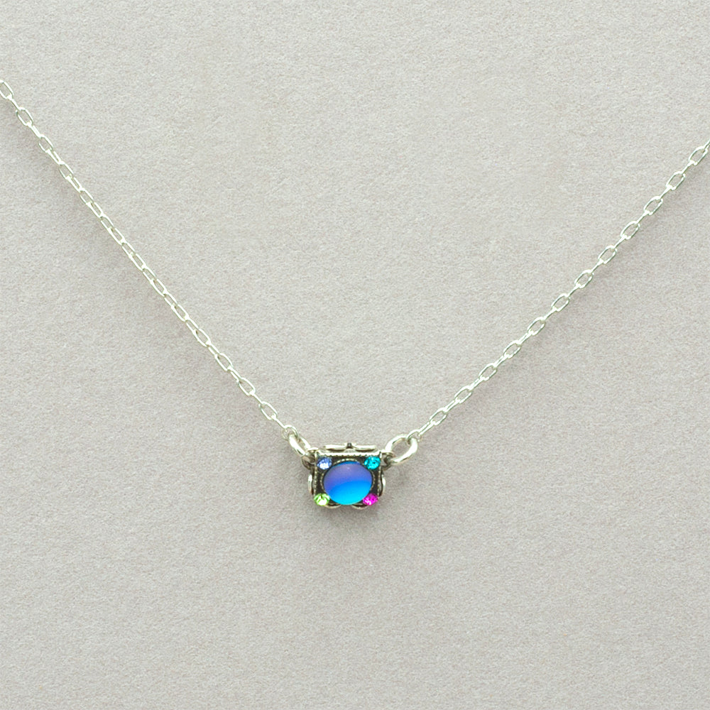 Firefly Moonlight Rainbow Petite Necklace - Jewel Tone