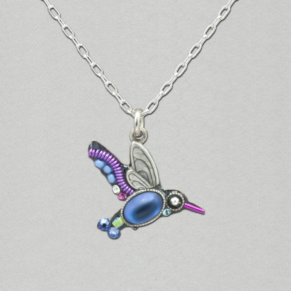 Firefly Hummingbird Pendant - Tanzanite