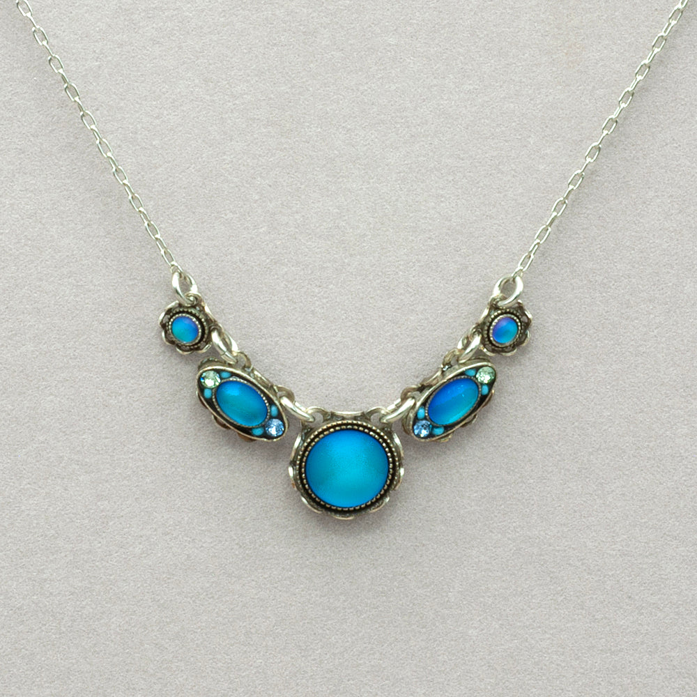 Firefly Moonlight Petite Necklace - Light Blue
