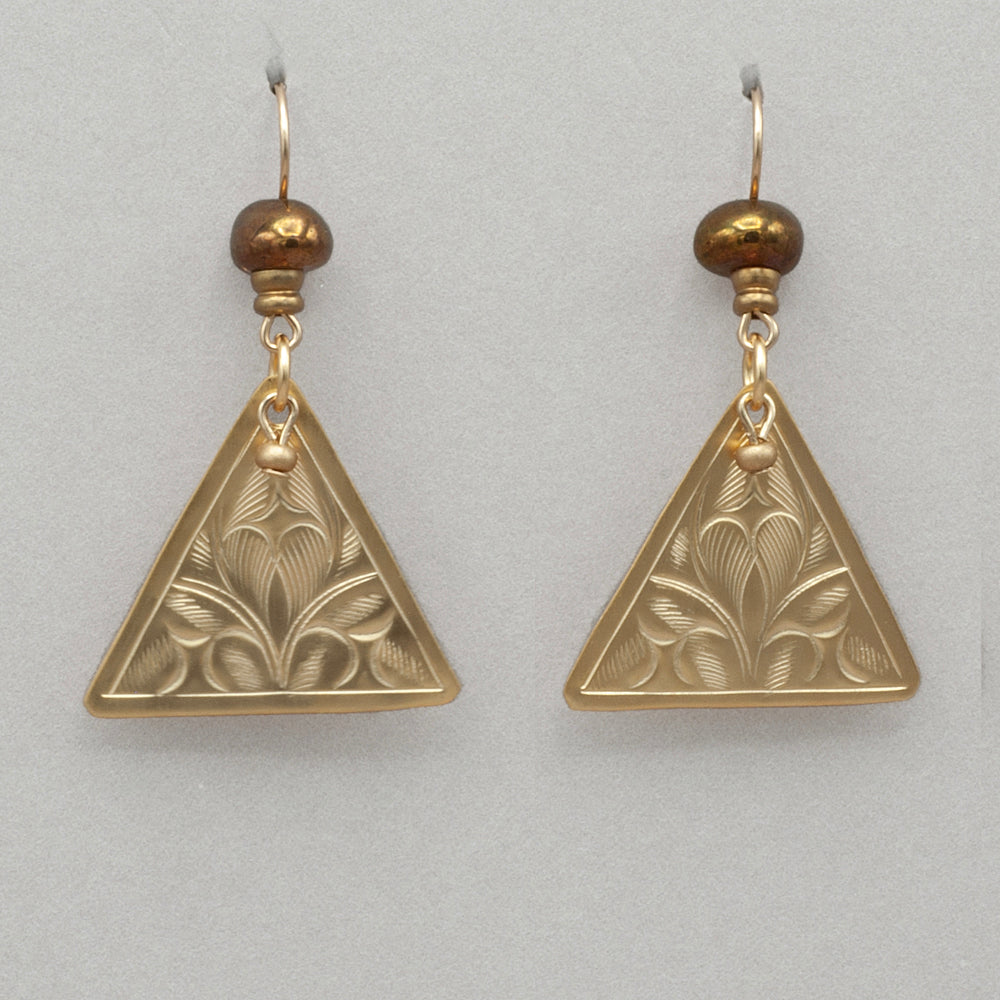 John Michael Richardson Diatris Earrings- Gold