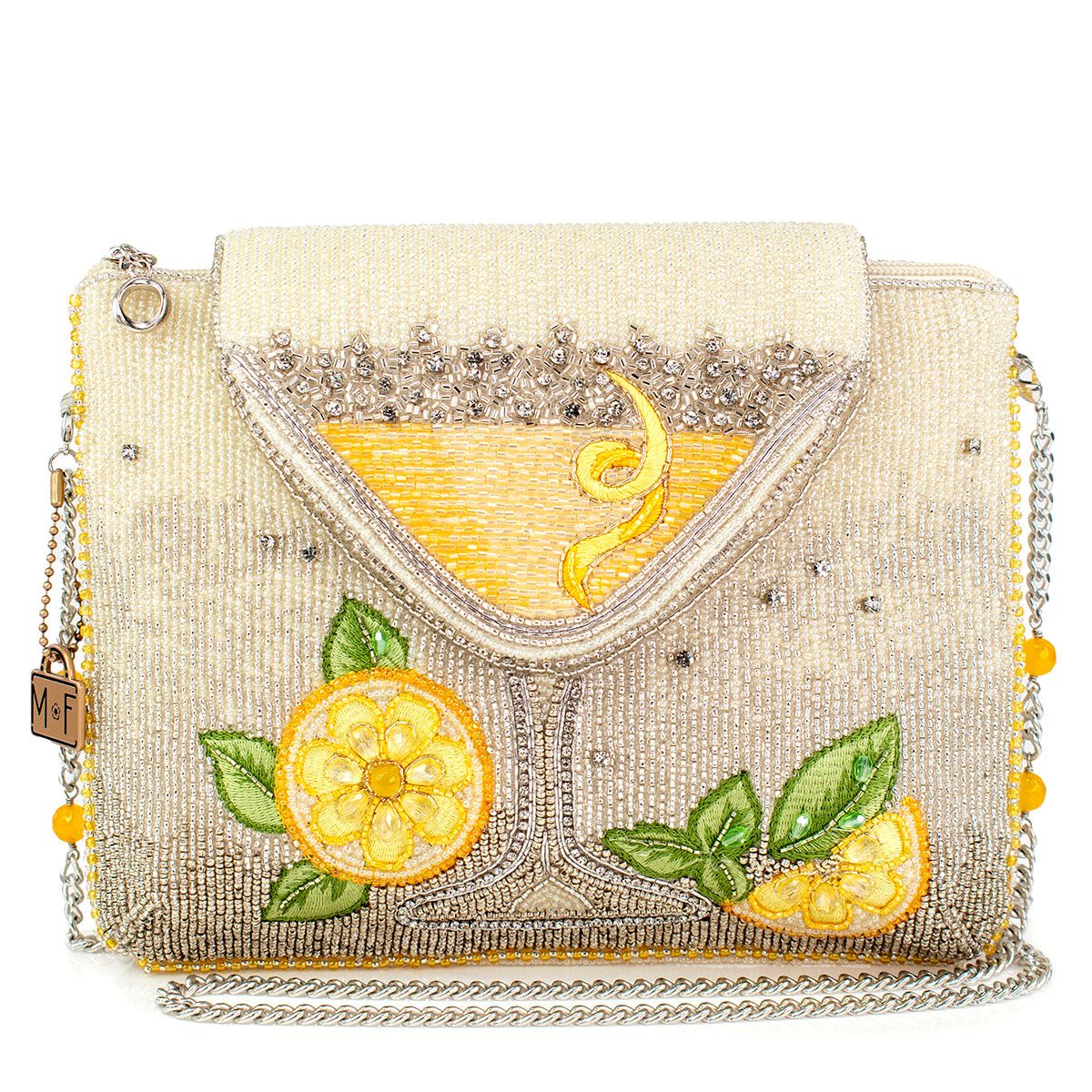 Mary Frances Lemon Drop Crossbody Bag