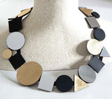 Iskin Sisters Large Bauhaus Round Necklace