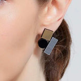 Iskin Sisters Small Bauhaus Earrings