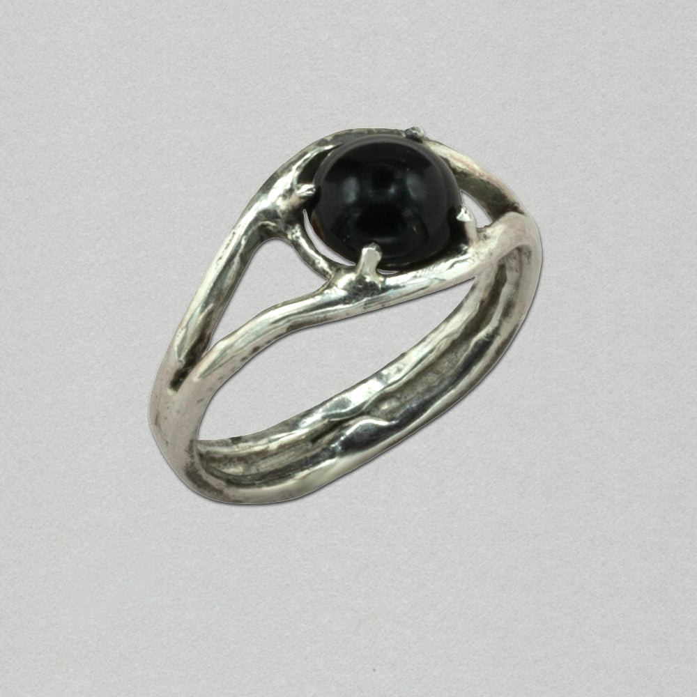 Brandon Newey Black Onyx Eye Ring
