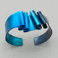 Sylvi Harwin Folded Aluminum Cuff Bracelet - Ocean