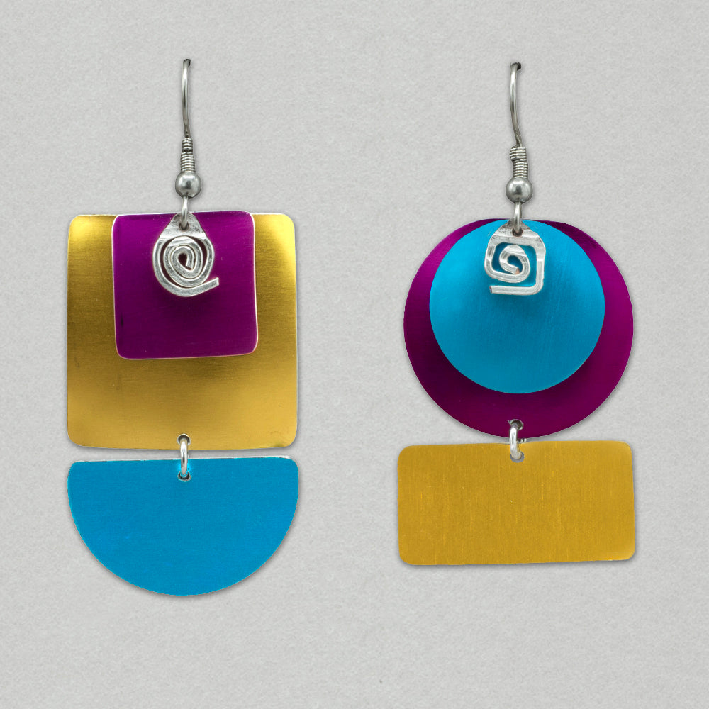 Sylvi Harwin Asymmetric Earrings - Hawaii