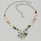 Michou 22K Gold Vermeil Necklace with Dendritic Agate and Hematite