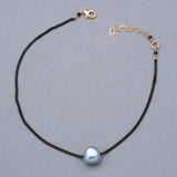 Freshwater Baroque Grey Pearl Anklet