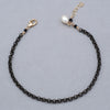 Freshwater Pearl on Gunmetal and 14k Gold Fill Chain Anklet