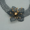 MetaLace Flower Statement Necklace