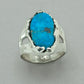 Jim Kelly Turquoise and Sterling Silver Ring