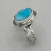 Jim Kelly Larimar Sterling Silver Ring