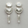 Tabra Vintage Mother of Pearl Sterling Silver Earrings.