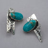 Kingman Turquoise Erosion Earrings