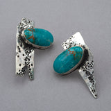 Kingman Turquoise Erosion Earrings