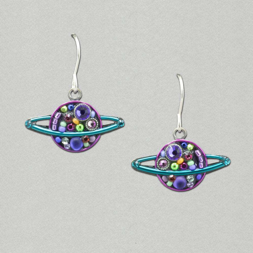 Firefly Saturn Earring - Tanzanite