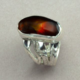 Mexican Fire Agate Sterling Silver Ring