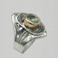 Jim Kelly Aquamarine 14K Gold amd Sterling Silver Ring