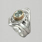 Jim Kelly Aquamarine 14K Gold amd Sterling Silver Ring