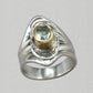 Jim Kelly Aquamarine 14K Gold amd Sterling Silver Ring
