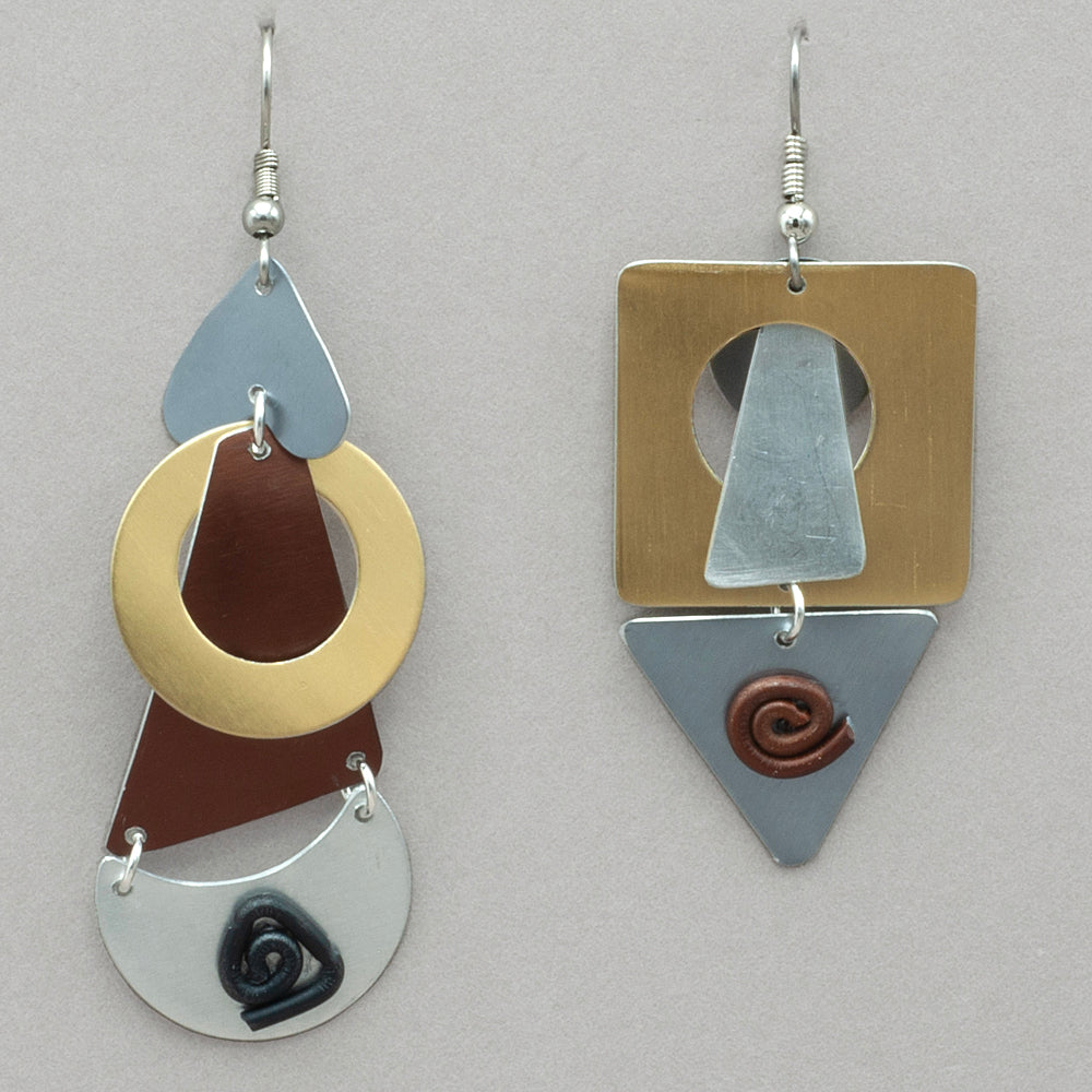 Sylvi Harwin Asymmetric Earrings - Basic