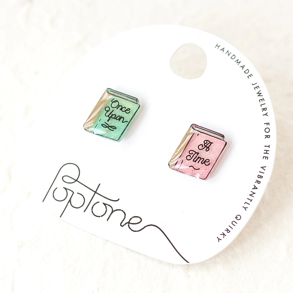 Poptone Books Stud Earring