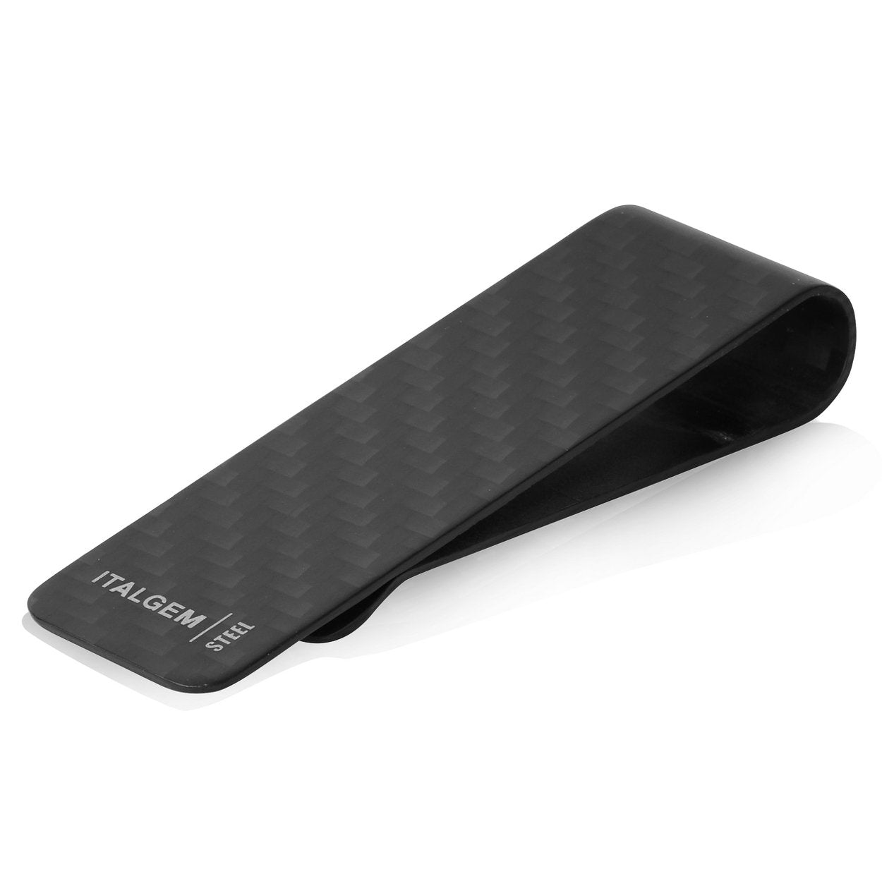 Italgem Small Black 3k Carbon Fiber Money Clip