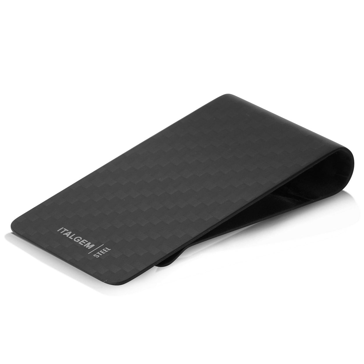 Italgem Medium Black 3K Carbon Fiber Money Clip