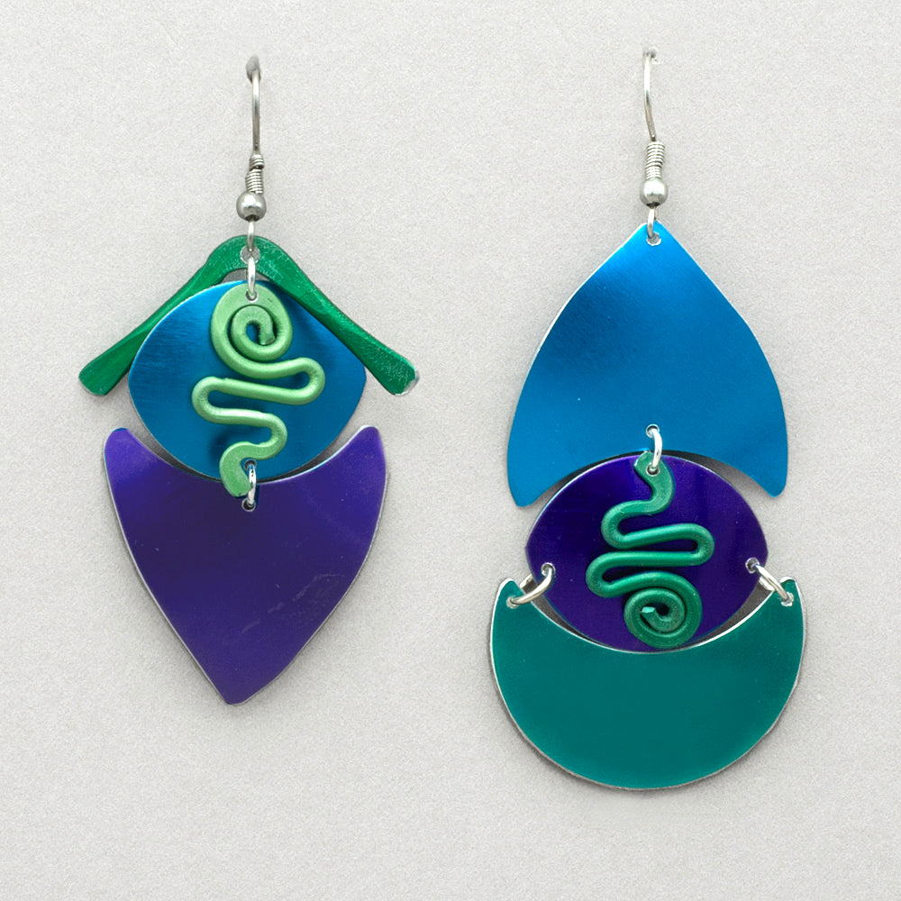 Sylvi Harwin Asymmetric Earrings - Cool