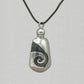 Tabra Vintage Sterling Silver Perfume Bottle Cord Necklace