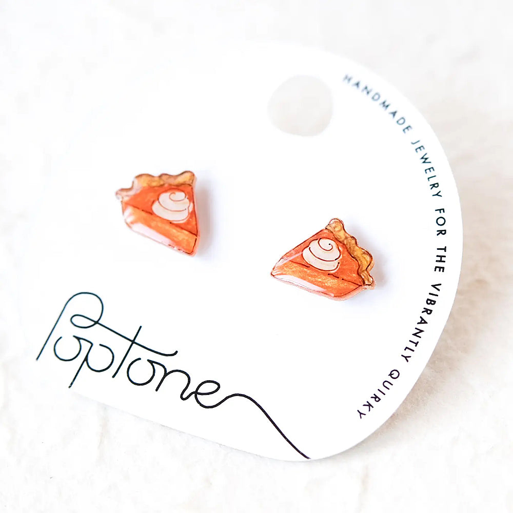 Poptone Pumpkin Pie Stud Earring