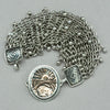 Tabra Sterling Silver Wide Mesh Connector Bracelet Chain CBR35