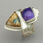 Jim Kelly Sugilite and Rutilated Quartz Ring