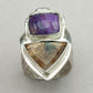 Jim Kelly Sugilite and Rutilated Quartz Ring
