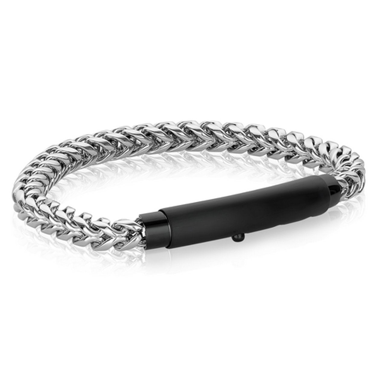 Italgem Stainless Steel Franco Bracelet