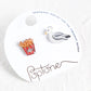 Poptone Seagull and French Fries Stud Earring