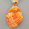 Bold Spiny Oyster Shell Inlayed Pendant