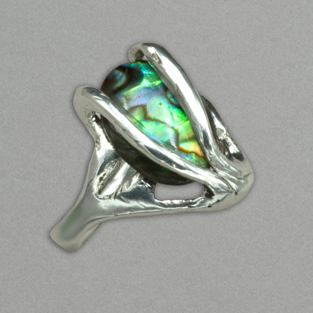 Jim Kelly Paua Shell Sterling Silver Ring