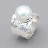Round Freshwater Pearl  Ring