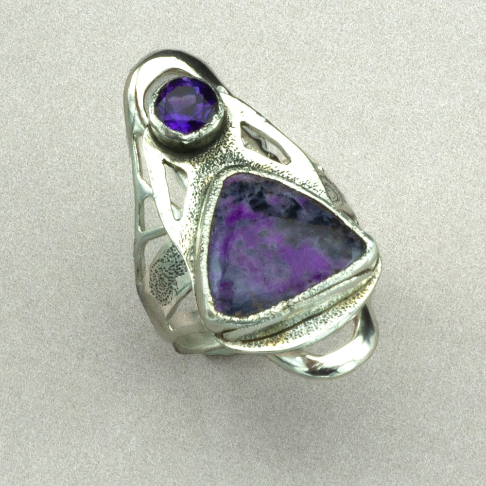 Jim Kelly Sugilite with Amethyst Ring