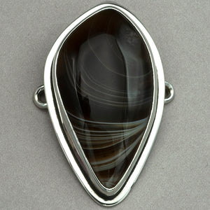 Tabra Banded Agate Charm