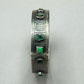 Tabra Boulder Opal and Tourmaline Sterling Silver Bangle